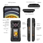 ULEFONE smartphone Armor 30 Pro, 6.95" & 3.4", 16/512GB, 5G, 12800mAh, IP68/IP69K, μαύρο - Image 4