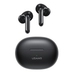 USAMS earphones με θήκη φόρτισης US-XD19, TWS, ENC, Φ13mm, μαύρα