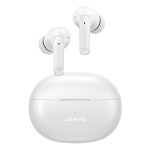 USAMS earphones με θήκη φόρτισης US-XD19, TWS, ENC, Φ13mm, λευκά