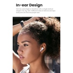 USAMS earphones με θήκη φόρτισης US-XD19, TWS, ENC, Φ13mm, λευκά - Image 3