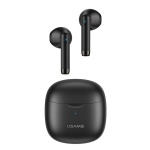 USAMS earphones IA04 με θήκη φόρτισης, True Wireless, Φ13mm, μαύρα