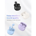 USAMS earphones με θήκη φόρτισης US-YO17, True Wireless, Φ13mm, μαύρα - Image 2