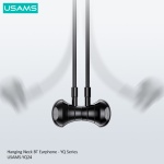 USAMS earphones YQ24 με μαγνήτη, Bluetooth, 130mAh, μαύρα - Image 3
