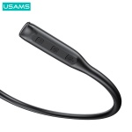 USAMS earphones YQ24 με μαγνήτη, Bluetooth, 130mAh, μαύρα - Image 4