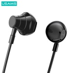 USAMS earphones YQ24 με μαγνήτη, Bluetooth, 130mAh, μαύρα - Image 5