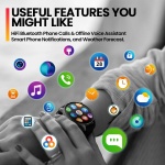 ZEBLAZE smartwatch Btalk 3 Pro, heart rate, 1.43" AMOLED, γκρι - Image 4