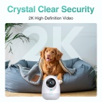 BOTSLAB smart κάμερα C213, 3MP/2K, WiFi & LAN, 360° PTZ, SD - Image 5