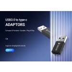 CELEBRAT αντάπτορας USB 3.0 σε USB-C CA-01, 3A, 5Gbps, μαύρος - Image 2