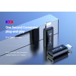CELEBRAT αντάπτορας Lightning σε USB-C CA-03, 2A, 480Mbps, μαύρος - Image 2