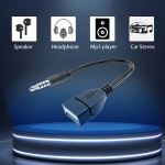 POWERTECH καλώδιο 3.5mm σε USB 2.0 female CAB-J055, 0.5m, μαύρο - Image 2