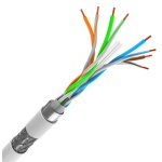 POWERTECH καλώδιο δικτύου CAB-N298, Cat 6 S/FTP, CCA, 24AWG, 305m, γκρι