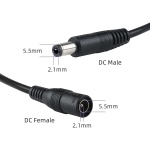 POWERTECH καλώδιο επέκτασης DC CAB-P030, 5.5 x 2.1mm, 10m, μαύρο - Image 2