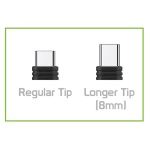 POWERTECH καλώδιο USB σε USB-C CAB-U130, 8mm tip, 25W, 1.5m, μαύρο-γκρι - Image 2