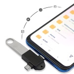 POWERTECH αντάπτορας USB σε USB-C & micro USB CAB-UC090, 5Gbps, μαύρος - Image 2