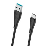 CELEBRAT καλώδιο USB-C σε USB CB-18T, 3A, 480Mbps, 1m, μαύρο