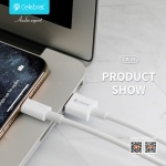 CELEBRAT καλώδιο Micro USB σε USB CB-24M, 2.1A, 1.2m, λευκό - Image 2