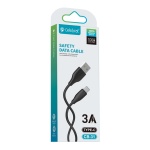 CELEBRAT καλώδιο USB-C σε USB CB-31A, 3A, 480Mbps, 1m, μαύρο - Image 3