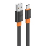 CELEBRAT καλώδιο USB-C σε USB CB-33C, flat, 3A, 1m, μαύρο