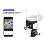 VSTARCAM smart ηλιακή κάμερα CB621DR, dual lens, 3MP, WiFi, SD, PTZ, IP66 - Image 2