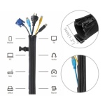 BRATECK κάλυμμα καλωδίων τύπου Flex Wrap CC15-1, με φερμουάρ, Φ30cm x1m - Image 3