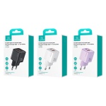 USAMS φορτιστής τοίχου US-CC189, USB & USB-C, 30W PD, μαύρος - Image 3