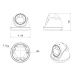 LONGSE IP κάμερα CMLBGC200WH, 2.8mm, 2MP, αδιάβροχη IP67, PoE - Image 3