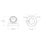 LONGSE IP κάμερα CMSAFG200WH, 2.8mm, 2MP, αδιάβροχη IP67, PoE - Image 3