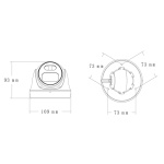 LONGSE υβριδική κάμερα CMSAHTC200FPEW, 2.8mm, 1/3" CMOS, 5MP, LED 25m - Image 3