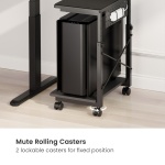 BRATECK βάση δαπέδου για PC CPB28-01 με ροδάκια, 2 ράφια, έως 80kg - Image 3