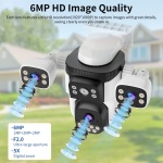 VSTARCAM smart κάμερα CS621SR, triple lens, 2MP, WiFi, SD, PTZ, IP66 - Image 3