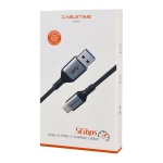 CABLETIME καλώδιο USB-C σε USB CT-AMCMG1, 3A, 5Gbps, 1m, μαύρο - Image 4