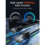 CABLETIME καλώδιο δικτύου CT-CAT6U, CAT 6 UTP, 250 MHz, CCA, 1m, μαύρο - Image 3