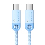 CABLETIME καλώδιο USB-C CT-CM60-PBL, 60W PD, 480Mbps, 1m, μπλε