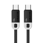 CABLETIME καλώδιο USB-C CT-CM60-PBW, 60W PD, 480Mbps, 0.25m, μαύρο