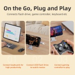 CABLETIME αντάπτορας USB-C σε USB CT-CMAF10-AG, 10Gbps, γκρι - Image 3