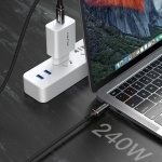 CABLETIME καλώδιο USB-C σε USB-C CT-USB4, 240W, 40Gbps, 8K/60Hz, USB4, 1m, μαύρο - Image 3