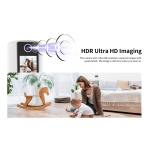 VSTARCAM smart κάμερα CV331S με οθόνη, 3MP, WiFi, 2000mAh, SD - Image 4