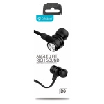 CELEBRAT earphones με μικρόφωνο D9, 3.5mm σύνδεση, Φ10mm, 1.2m, μαύρα - Image 4