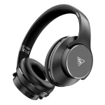 DOQAUS headphones DESIGN 1, ασύρματα & ενσύρματα, Φ40mm, 600mAh, μαύρα - Image 3