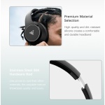 DOQAUS headphones DESIGN 1, ασύρματα & ενσύρματα, Φ40mm, 600mAh, γκρι - Image 5