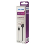 PHILIPS καλώδιο USB σε Lightning  DLC3104V-00, 2.4Α, 1.2m, μαύρο - Image 2