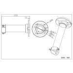 HIKVISION HIWATCH βάση κάμερας DS-1661ZJ, μεταλλική, λευκή - Image 2