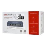 HIKVISION Managed switch DS-3E1106HP-EI, 4x PoE & 2x RJ45 ports, 100Mbps - Image 3