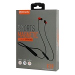 YISON earphones E19 με μαγνήτη, Bluetooth, 10mm, 130mAh, κόκκινα - Image 4