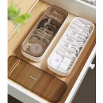 ECOCO κουτί οργάνωσης καλωδίων E2206 με ταινία τύπου velcro, λευκό - Image 2