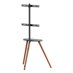 BRATECK βάση τηλεόρασης δαπέδου FS28-44F-04, 43-65", έως 35kg, με ράφι - Image 4