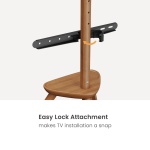 BRATECK βάση τηλεόρασης δαπέδου FS35-44F-02, 45-65", έως 40kg, με ράφι - Image 3