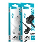 CELEBRAT earphones με μικρόφωνο G19, 3.5mm σύνδεση, Φ10mm, 1.2m, μαύρα - Image 5