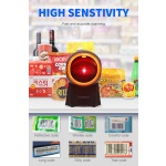 GTCODESTAR επιτραπέζιο barcode scanner GT-8800F, 1D & 2D, ενσύρματο, μαύρο - Image 3