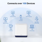 MERCUSYS Mesh Wi-Fi System Halo H50G, 1.9Gbps Dual Band, 3τμχ, Ver. 1.0 - Image 3